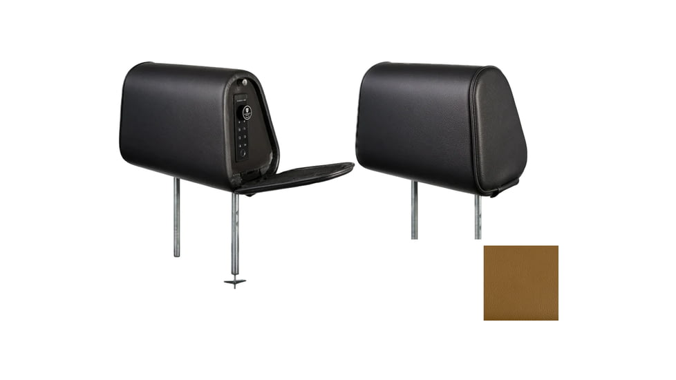 The Headrest Safe Co. The Vulcan Bundle Right-Hand Driver Bundle, Tan, HRBUNTL01RH