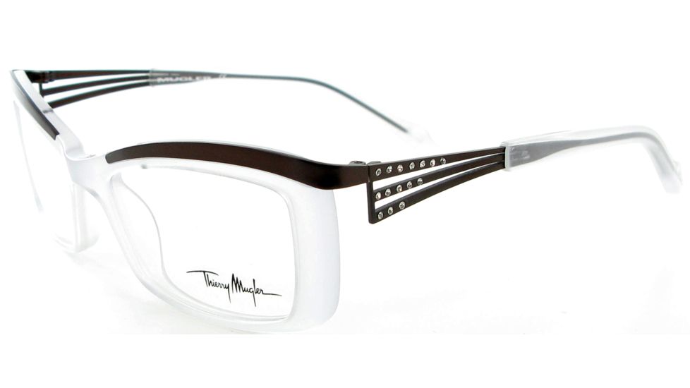 Thierry Mugler Bi Focal Eyeglasses 9312 Milk-Brown Frame, Women, 50-18-135 9312-C2BF