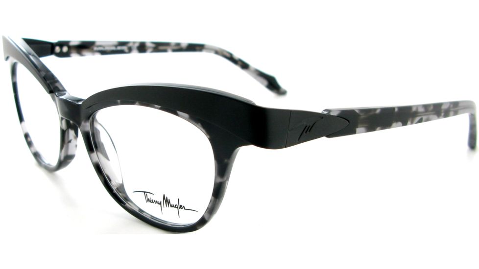Thierry Mugler Bi Focal Eyeglasses 9320 Black-Tortoise-Gunmetal Frame, Women, 49-18-140 9320-C4BF