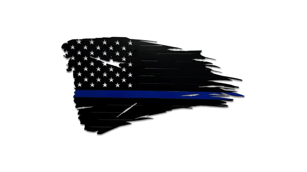 Thin Blue Line Flag Metal Sign, 20'' - TBL-MS-20