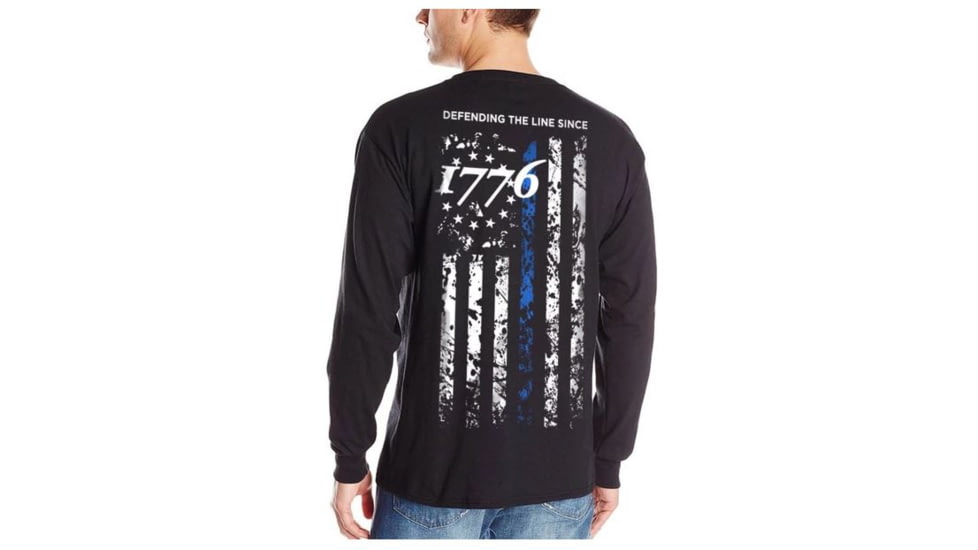 Thin Blue Line Men's Longsleeve T-shirt -1776 - 1776-TBL-LS-XXL