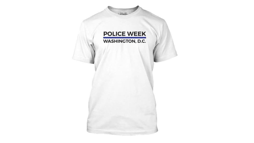 Thin Blue Line Men's Police Week Shirt - MEN-PW-XXL