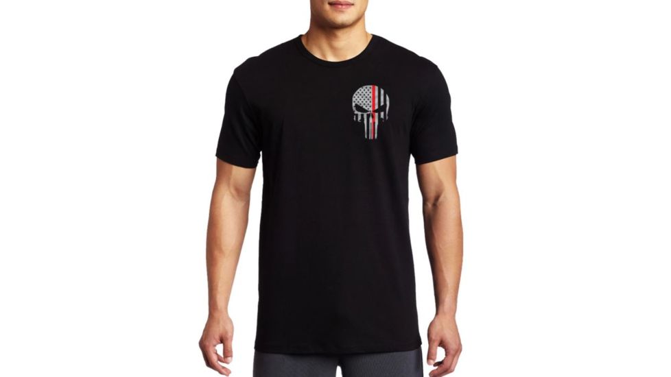 Thin Blue Line Men's T-shirt - Skull Thin Red Line - TRL-SKULL-XXL