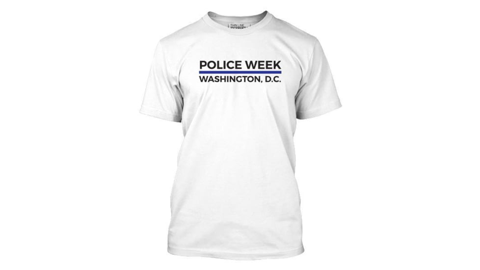 Thin Blue Line Mens Police Week Shirt - MEN-PW-LARGE