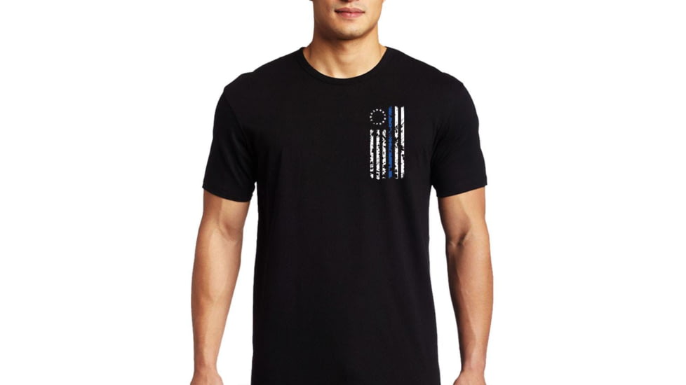 Thin Blue Line Mens Shirt - 1776 - 1776-TBL-MS-L