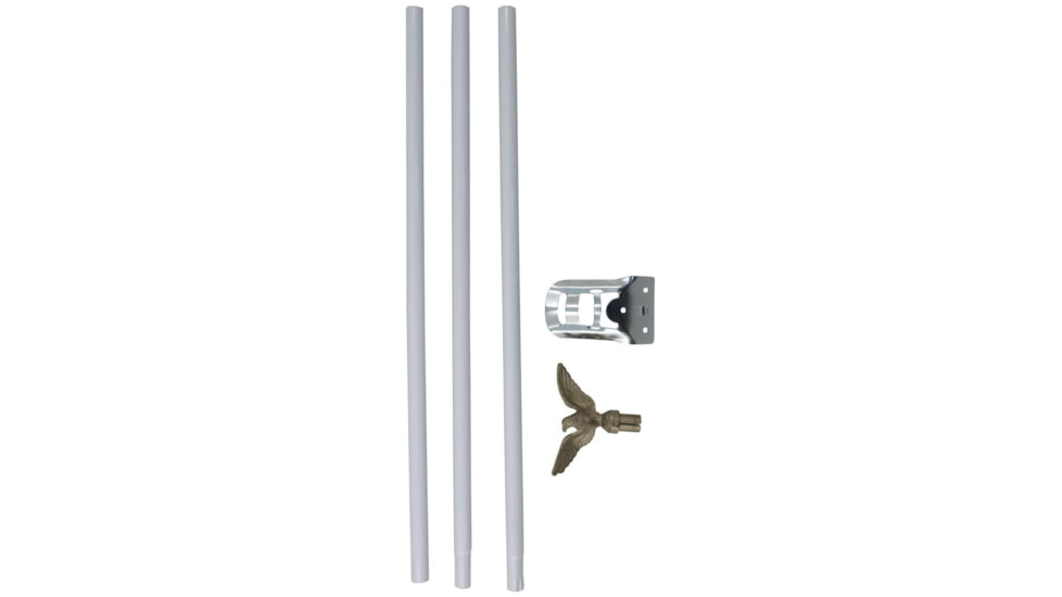 Thin Blue Line Residential Flagpole Set, 6 ft, POLE-6FT-WHT
