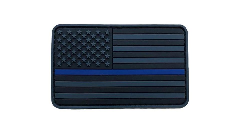 Thin Blue Line Subdued Pvc Patch, Thin Blue Line - PTC-SUBDUED-PVC-VELCRO