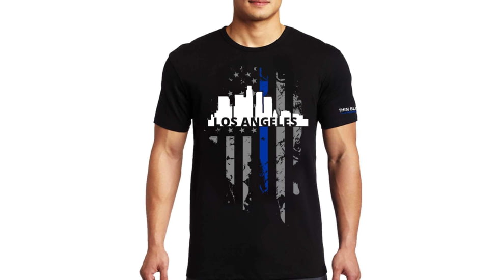 Thin Blue Line T-shirt - La Large, - LA-LRG-TBL-SHIRT-BLK-L