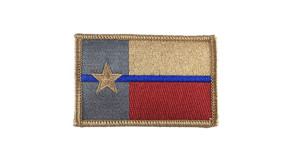 Thin Blue Line Texas Patch, 2 X 3 Inches, Sew On, Thin Blue Line - TEXAS-P-SEW