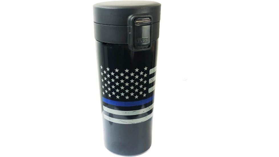 Thin Blue Line American Flag Tumblers, THERM-TBL-AM