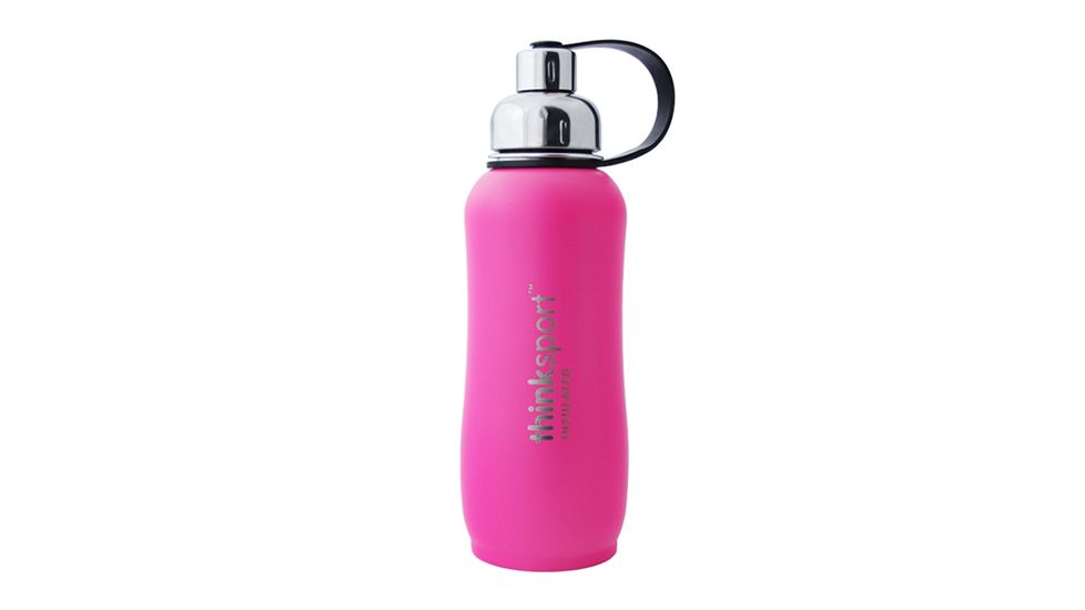 Thinksport Insulated Sports Bottle, 25oz, Hot Pink, Hot Pink, Stainless Steel, 30 Day Manufacturer Warranty, TNK-07291