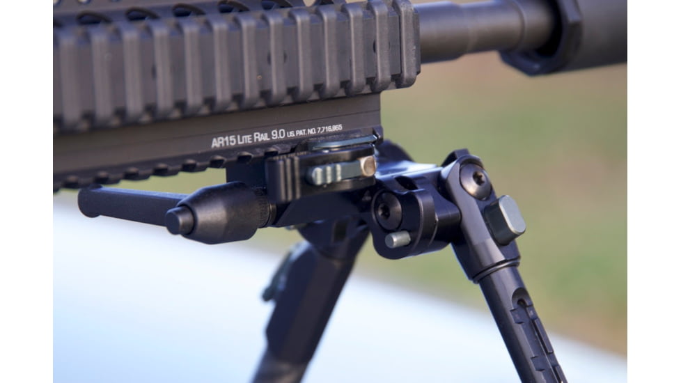 Tier One Atac Bipod - Carbon QD Picatinny Tilt Only 9in, Grey, T1ATACC-LTPIC