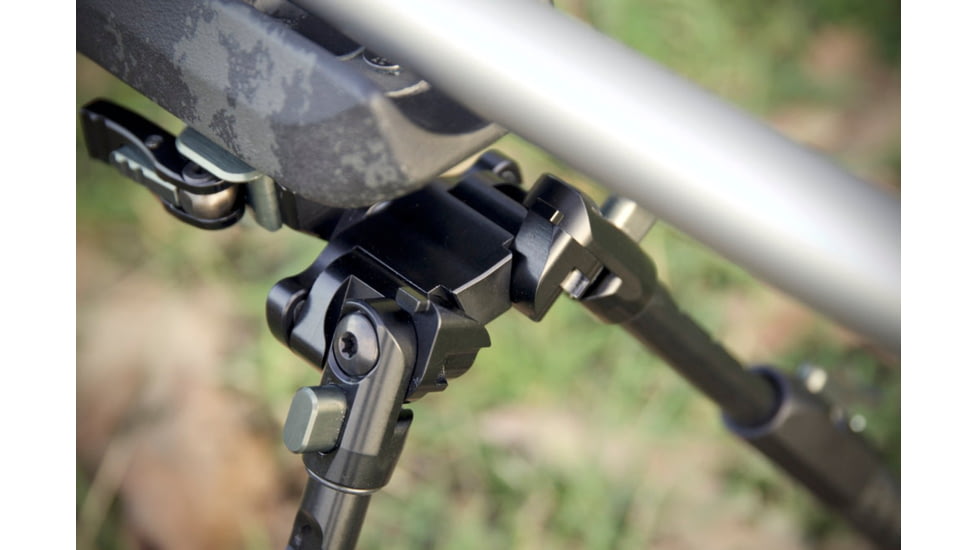 Tier One Atac Bipod - Carbon QD Picatinny Tilt Only 9in, Grey, T1ATACC-LTPIC