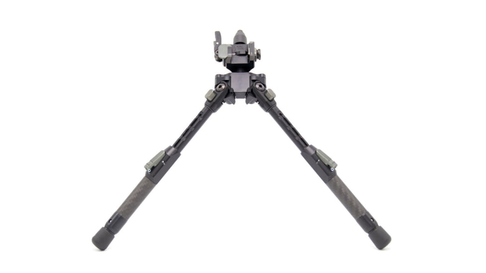 Tier One Atac Bipod - Carbon QD Picatinny Tilt Only 9in, Grey, T1ATACC-LTPIC