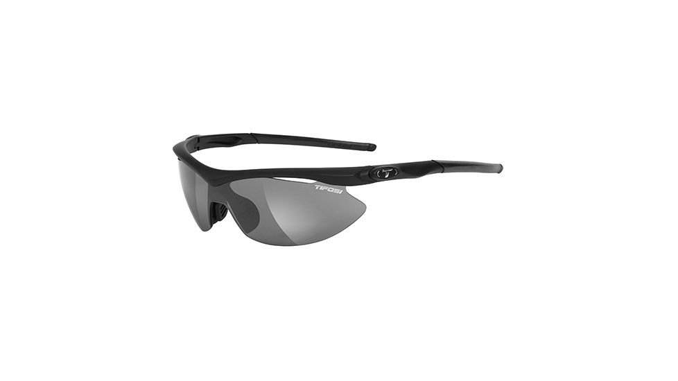 Tifosi Optics Asian Slip w/ EC, GT, Smoke Lenses, Matte Black Frame 1060200115