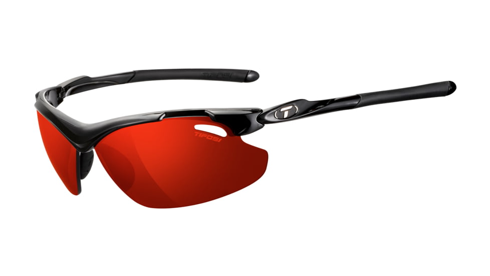Tifosi Optics Tyrant 2.0 Sunglasses - Gloss Black Frame w/Polarized Clarion Red Lens 1120500254