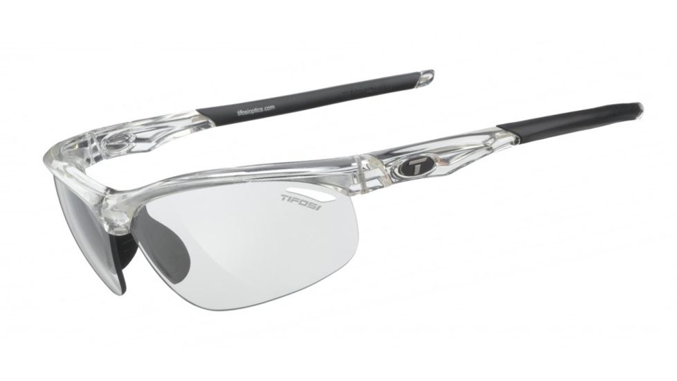 USED Tifosi Optics Veloce w/ Lightweight Fototec Lenses, Crystal Clear Frame 1040305331, EDEMO1