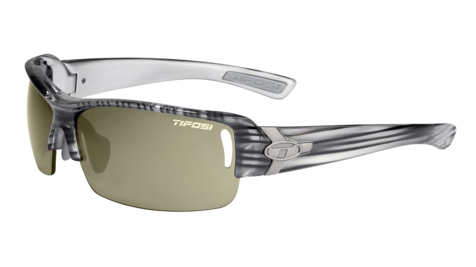 Tifosi Slope Sunglasses - Grey Stripe Frame, GT/EC/AC Red Lenses 0030202610