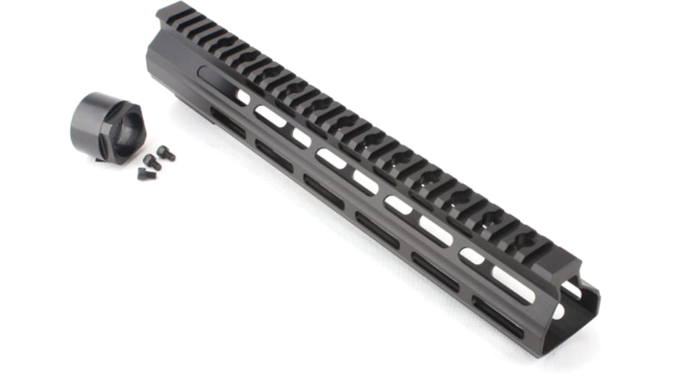 Tiger Rock AR-15 12 &quot; Custom M-Lok Super Slim Light Free Float Handguard, Black, FMLUS-12D