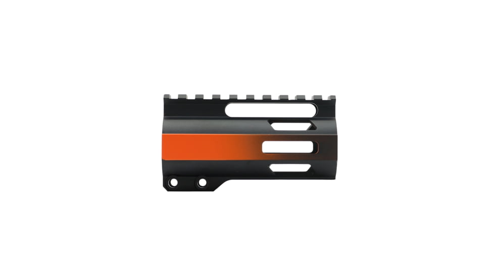 Tiger Rock AR-15 4in M-Lok Super Slim Free Float Handguard w/2in &amp; 3in M-Lok Rail Sections, Cerakote, Gradient, Organge, Small, FML-4-ORG-GRADIENT