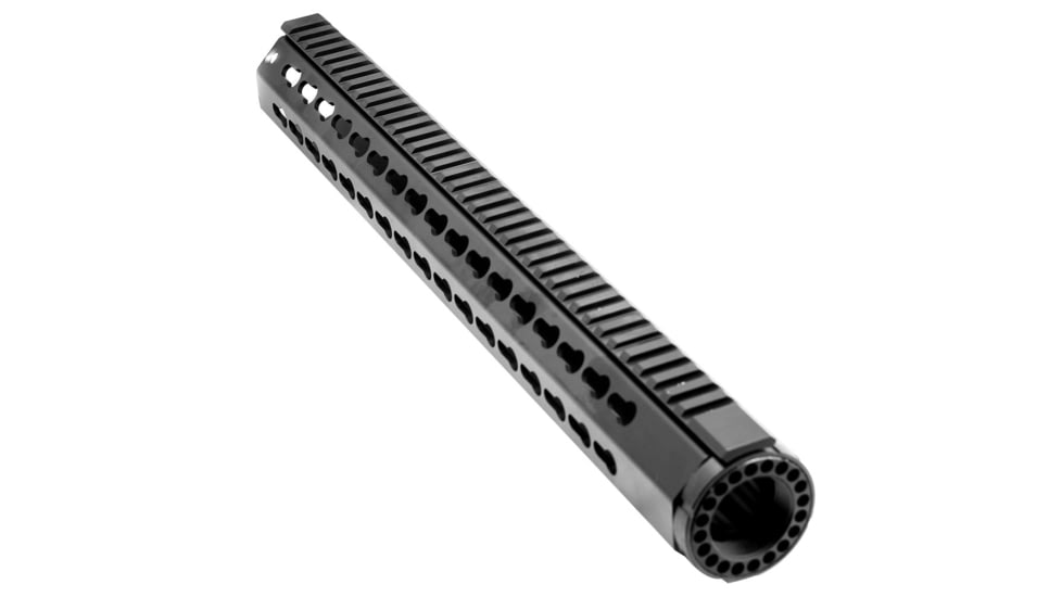 Tiger Rock AR-15 Keymod Handguard, 16&quot;, Extra Long, Free Float, w/Steel Barrel Nut, Black, FKM16