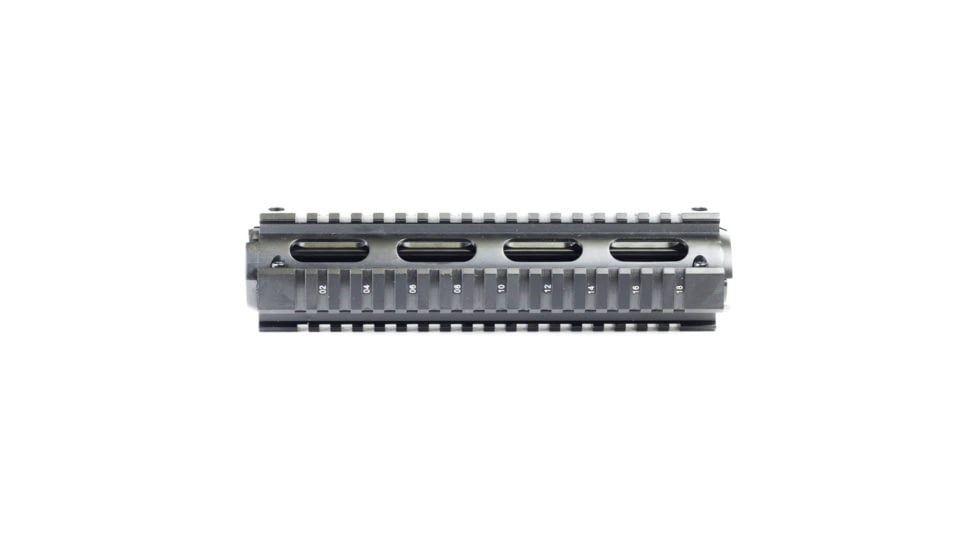 Tiger Rock AR-15 Tactical Quad Rail Handguard, Oval Ports, Silver, MAR005N