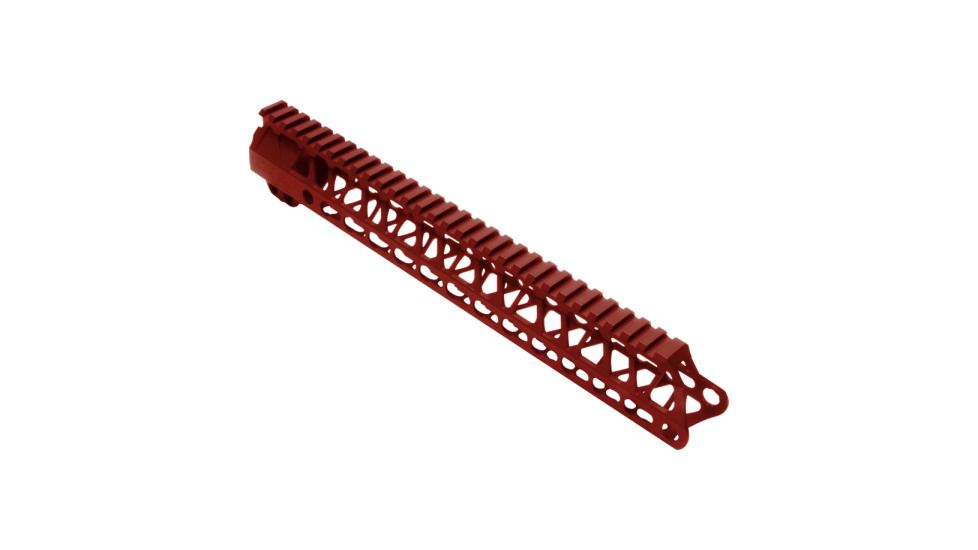 Timber Creek Enforcer AR15 Keymod Hand Guard, Red, 13in, K E13 HG R