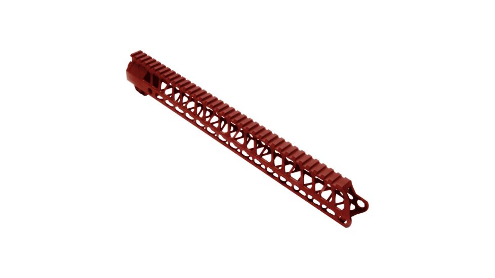 Timber Creek Enforcer AR15 Keymod Hand Guard, Red, 15in, K E15 HG R