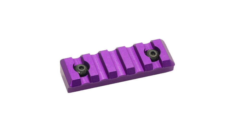 Timber Creek KeyMod 5 Slot Picatinny Rail, Purple, 5 slot, K 5S PR PPA