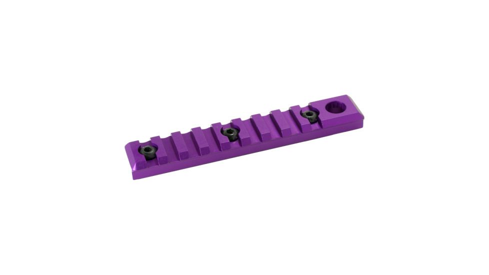 Timber Creek MLOK 9 Slot Quick Disconnect Picatinny Rail, Purple, 9 slot, M 9S QD PR PPA