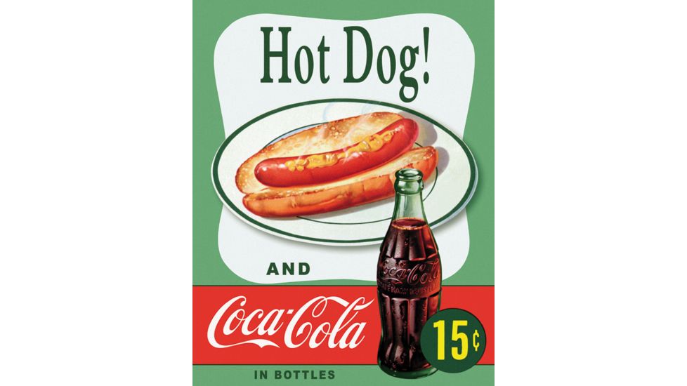 Tin Signs Hot Dog And Coke Tin Sign TSN1048