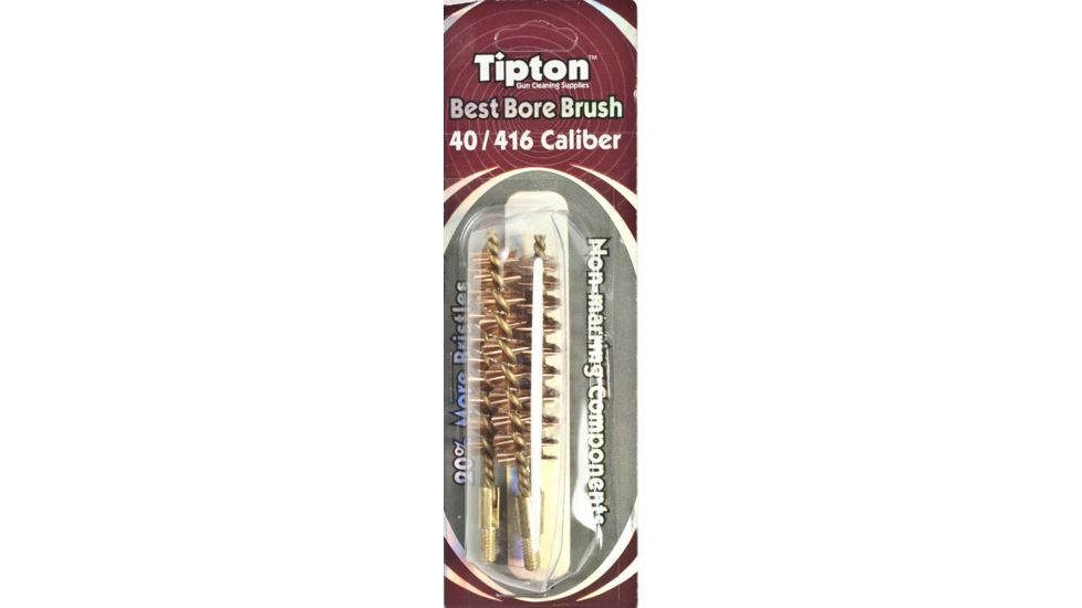 Tipton 40/416 Caliber Rifle Bronze Best Bore Brush, Shelf Pack of 3