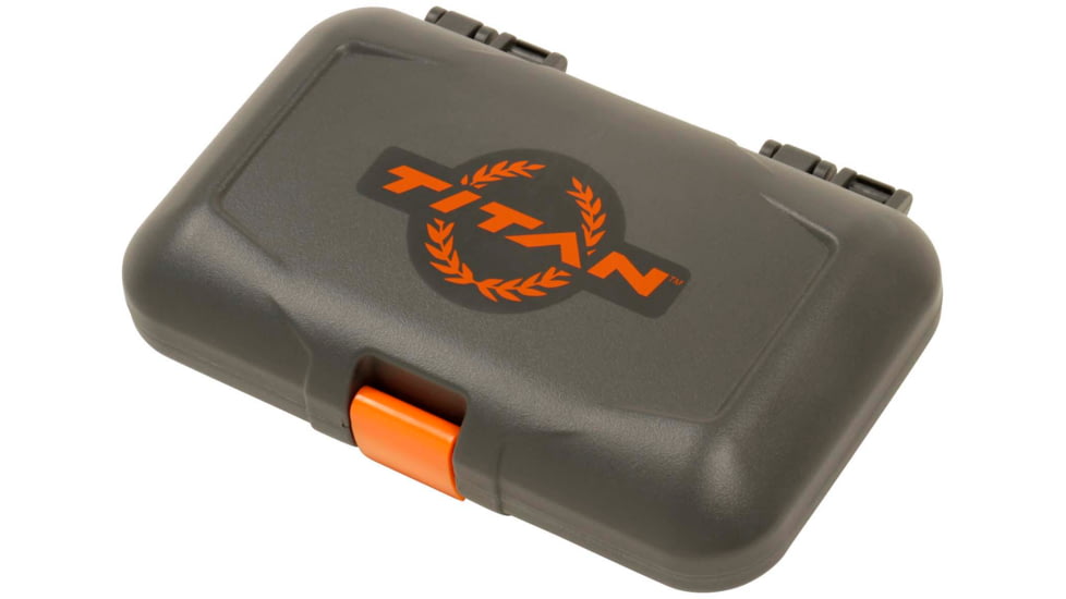 Titan Broadhead Box and Caddy, Gray/Orange, 5.5 in x 3.75 in, 7009