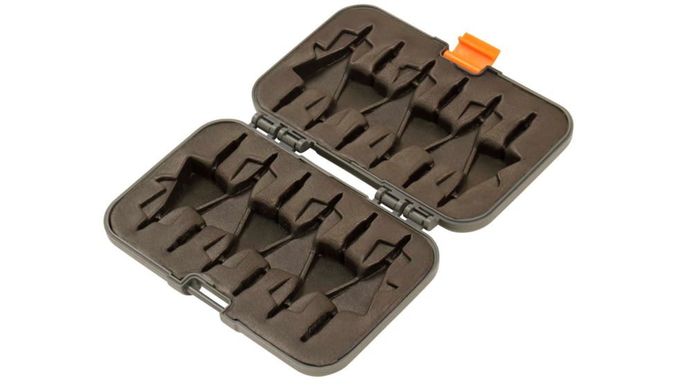 Titan Broadhead Box and Caddy, Gray/Orange, 5.5 in x 3.75 in, 7009