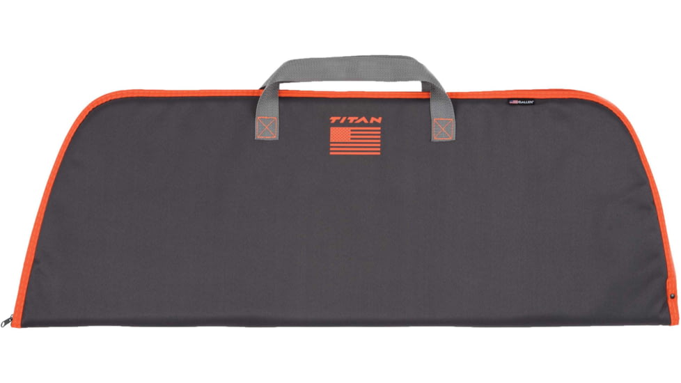 Titan Fire Youth Bow Case, Fits Bows up to 40inL, Including Genesis Bows, Gray/Orange, 6103