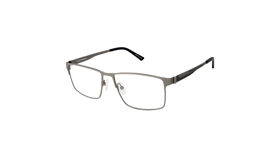 TLG NU023 Eyeglass Frames - Frame Matte Gunmetal, Size 56/15mm LYNU02301