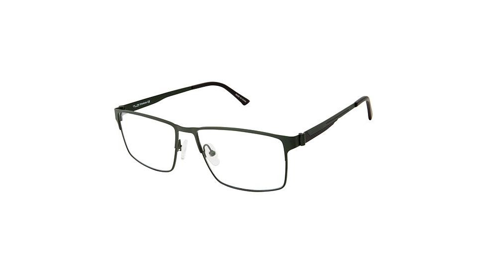 TLG NU023 Eyeglass Frames - Frame Matte Olive, Size 56/15mm LYNU02302