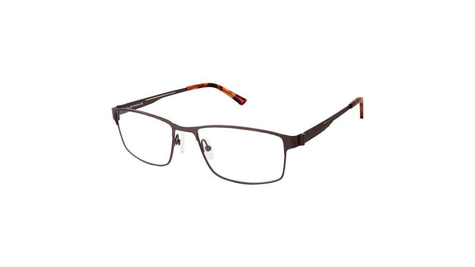 TLG NU024 Eyeglass Frames - Frame Matte Brown, Size 55/17mm LYNU02402