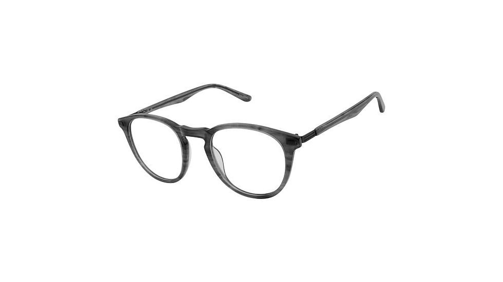 TLG NU026 Eyeglass Frames - Frame GREY HORN, Size 47/20mm LYNU02601