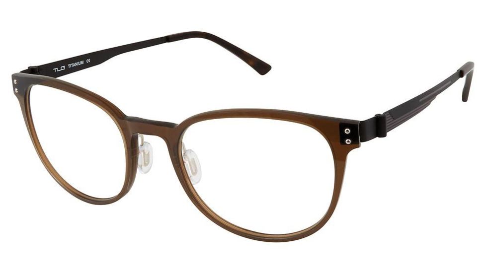 TLG NU031 Eyeglass Frames - Frame TRANSLUCENT BRN, Size 52/19mm LYNU03102