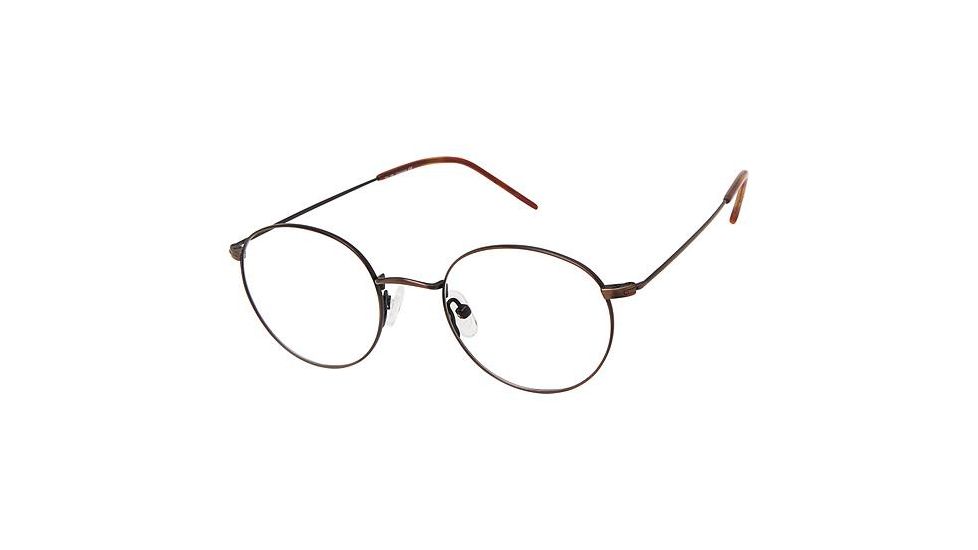TLG NU037 Eyeglass Frames - Frame ANTIQUE GOLD, Size 48/21mm LYNU03702