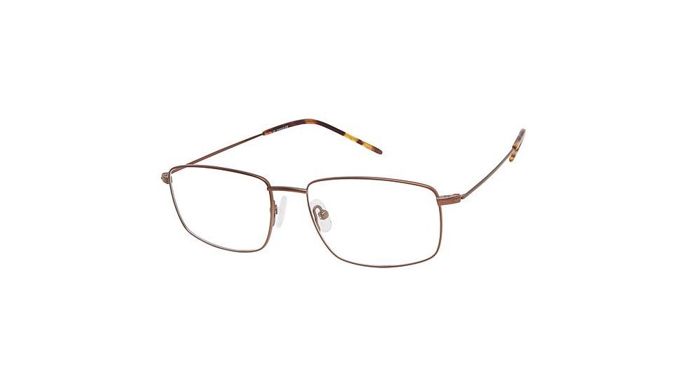 TLG NU038 Eyeglass Frames - Frame MATTE BROWN, Size 54/17mm LYNU03802