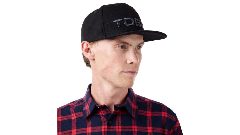 TOBE Outerwear Beam Flat Bill, Black, One Size, 250323-001-111