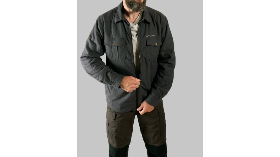 TOBE Outerwear Padre Overshirt - Mens, Gray, S, 310722-501-003