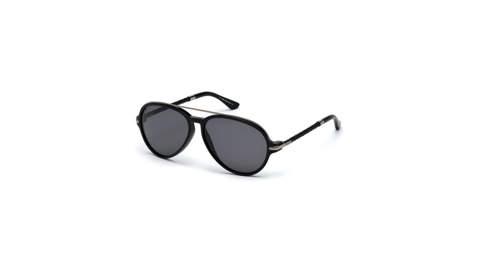 Tod's TO0152 Sunglasses - Shiny Black / Smoke Frame Color