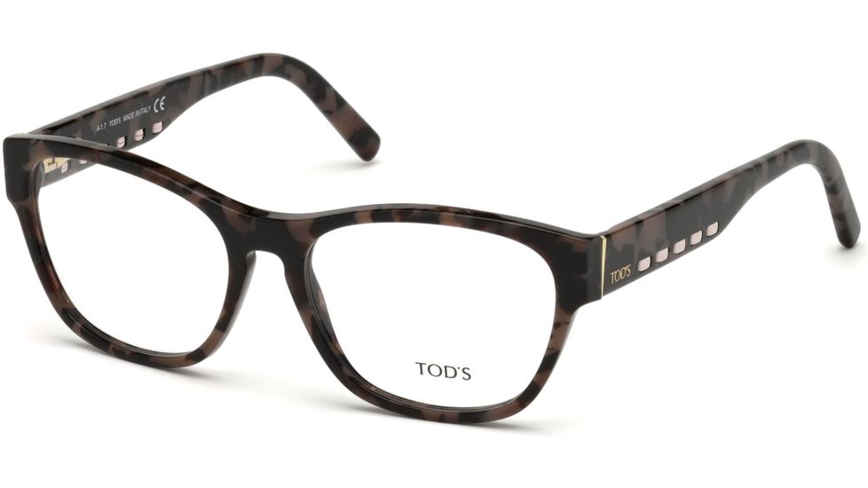 Tod's TO5179 Eyeglass Frames - Coloured Havana Frame Color, Coloured Havana Lens Color
