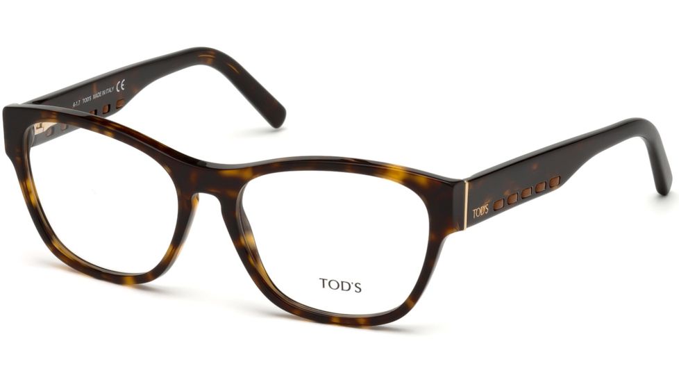 Tod's TO5179 Eyeglass Frames - Dark Havana Frame Color, Dark Havana Lens Color
