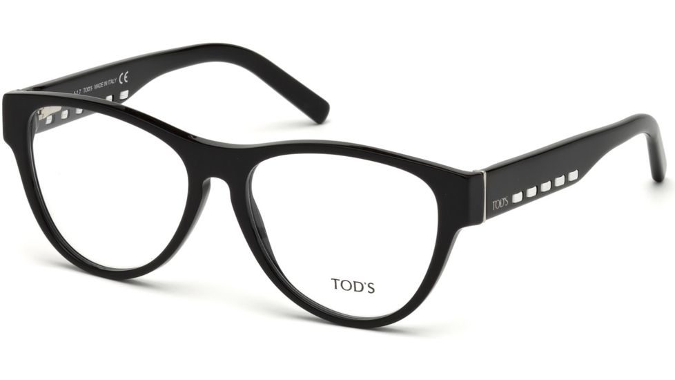 Tod's TO5180 Bifocal Prescription Eyeglasses, 53mm, Shiny Black, TO518053001-BI