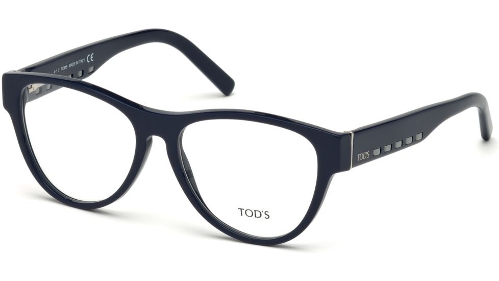 Tod's TO5180 Bifocal Prescription Eyeglasses, 53mm, Shiny Blue, TO518053090-BI