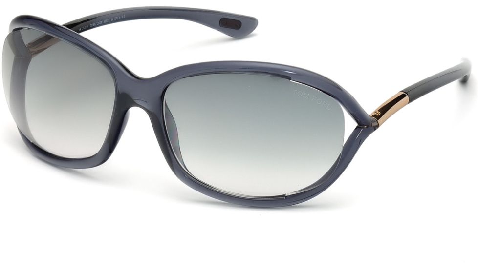 Tom Ford FT0008 Sunglasses - Grey Frame Color, Gradient Smoke Lens Color